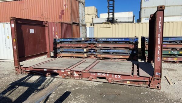 20ft Flat Rack Shipping Container