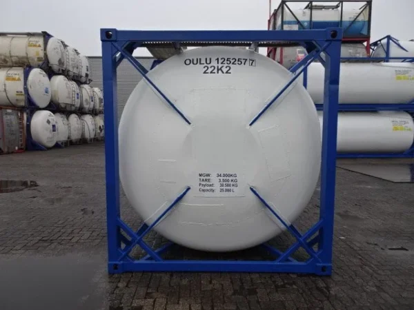 20' ISO Tank Container, Chemical Refurbished 20m3 - Image 5